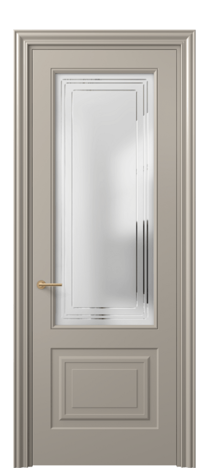 Дверь межкомнатная Маскот 8452 Матовый бисквитный Сатинированное стекло с гравировкой "Грани", триплекс Фигурный наличник МБСК Цена 82499 ₽ Наличники уже входят в базовый комплект. Фабрика дверей Волховец 8 (800) 551 43 19 Межкомнатная дверь Маскот 8452 Матовый бисквитный Сатинированное стекло с гравировкой "Грани", триплекс Цена 82499 ₽ | Volhovec