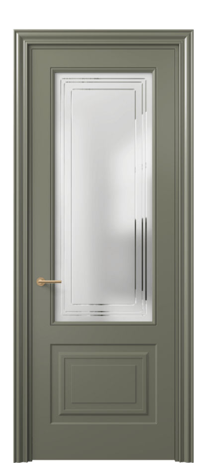 Дверь межкомнатная Маскот 8452 Матовый оливковый тёмный Сатинированное стекло с гравировкой "Грани", триплекс Фигурный наличник МОТ Цена 82499 ₽ Наличники уже входят в базовый комплект. Фабрика дверей Волховец 8 (800) 551 43 19 Межкомнатная дверь Маскот 8452 Матовый оливковый тёмный Сатинированное стекло с гравировкой "Грани", триплекс Цена 82499 ₽ | Volhovec