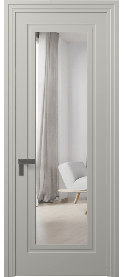 Дверь межкомнатная Рокка 8303 Матовый тёплый серый Двустороннее зеркало, триплекс Каскадный компланарный наличник МТСР Цена 82899 ₽ Наличники уже входят в базовый комплект. Фабрика дверей Волховец 8 (800) 551 43 19 Межкомнатная дверь Рокка 8303 Матовый тёплый серый Двустороннее зеркало, триплекс Цена 82899 ₽ | Volhovec