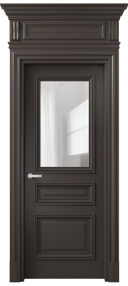 Дверь межкомнатная Антик 7304 Матовый антрацит Рифлёное стекло "Дюна", триплекс КЭП + Объёмный фриз + Карниз МАН Цена 166309 ₽ Наличники уже входят в базовый комплект. Фабрика дверей Волховец 8 (800) 551 43 19 Межкомнатная дверь Антик 7304 Матовый антрацит Рифлёное стекло "Дюна", триплекс Цена 166309 ₽ | Volhovec