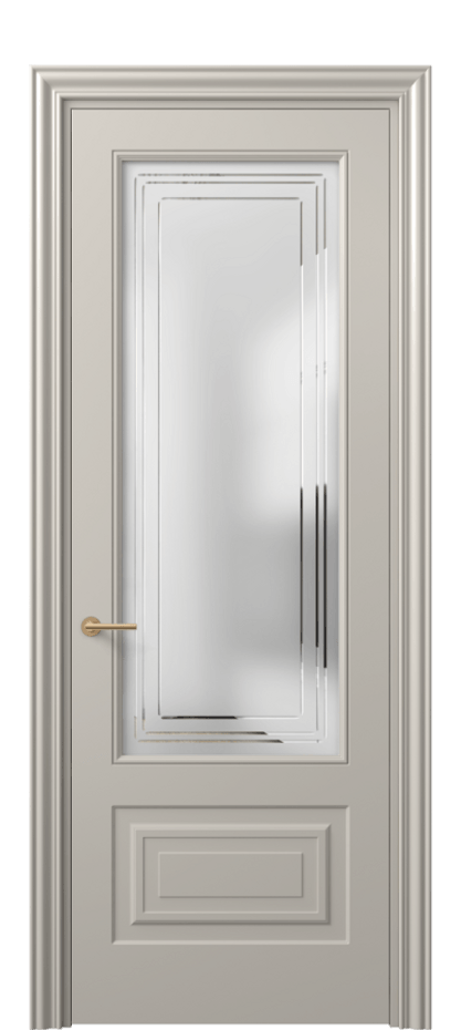 Дверь межкомнатная Маскот 8442 Матовый светло-бежевый Сатинированное стекло с гравировкой "Грани", триплекс Фигурный наличник МСБЖ Цена 82499 ₽ Наличники уже входят в базовый комплект. Фабрика дверей Волховец 8 (800) 551 43 19 Межкомнатная дверь Маскот 8442 Матовый светло-бежевый Сатинированное стекло с гравировкой "Грани", триплекс Цена 82499 ₽ | Volhovec