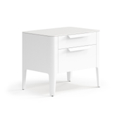 Тумба прикроватная Piega 2 ящика Матовый светло-серый