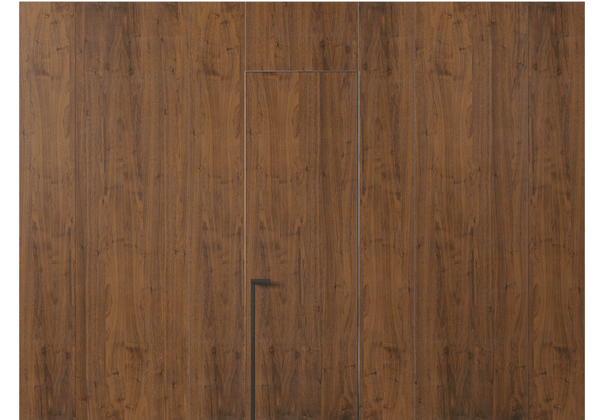 Панели для отделки стен Стеновая панель в древесной отделке Орех медный матовый. Цвет Орех медный матовый. Материал Шпон НатурВуд. Коллекция Древесные отделки. Картинка.