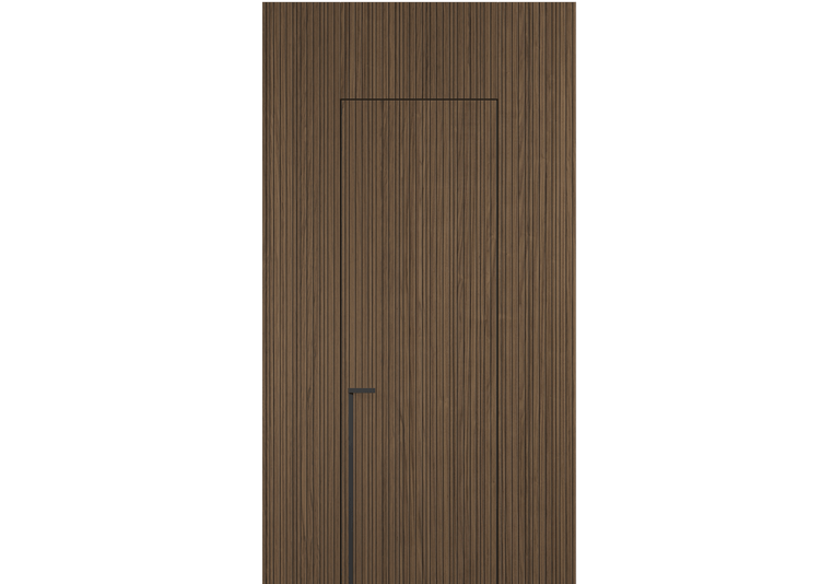 Панели для отделки стен Стеновая панель Фрезерованные Орех умбра матовый рифт. Цвет Орех умбра матовый рифт. Материал Радиальный шпон НатурВуд. Коллекция Фрезерованные. Картинка.