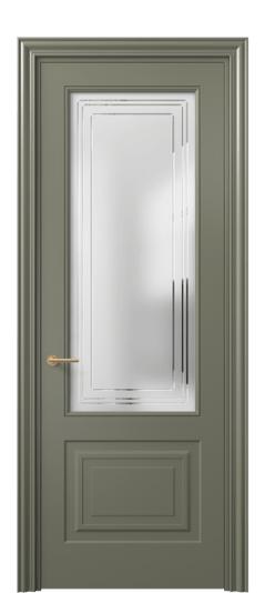 Межкомнатная дверь 8452 МОТ Сатин с гравировкой Mascot. Цвет Матовый оливковый тёмный. Материал Гладкая эмаль. Коллекция Маскот. Фото. Дверь межкомнатная 8452 МОТ Сатин с гравировкой Mascot. Цвет Матовый оливковый тёмный. Материал Гладкая эмаль. Коллекция Маскот. Картинка.