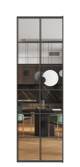 Межкомнатная дверь АЛПЛ040.05 ГР Графитовый Crystalvision. Цвет Графитовый. Материал Алюминий металлик. Коллекция Формато. Фото. Дверь межкомнатная АЛПЛ040.05 ГР Графитовый Crystalvision. Цвет Графитовый. Материал Алюминий металлик. Коллекция Формато. Картинка.
