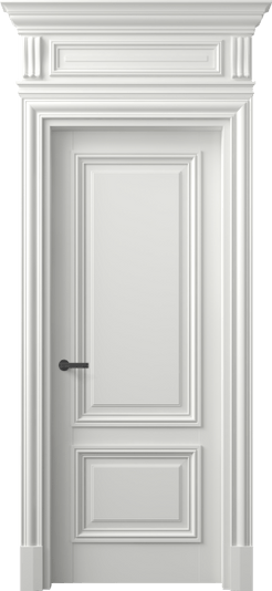 Дверь межкомнатная 7303 МССР. Цвет Матовый светло-серый. Материал Гладкая эмаль. Коллекция Антик. Картинка.