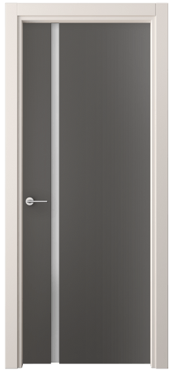Дверь межкомнатная 4222 ПЭГФ САТ. Цвет ПЭТ графитовый. Материал ПЭТ. Коллекция Freedom. Картинка.