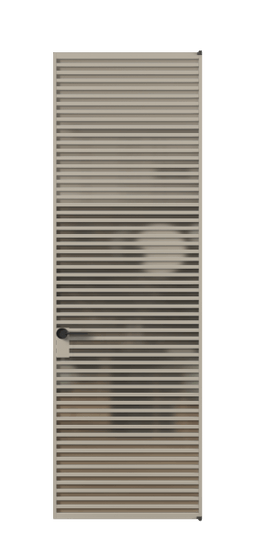 Дверь межкомнатная АЛПЛ040.06 Бронза сатин триплекс АБСК. Цвет Алюминий бисквитный. Материал Алюминий в эмали. Коллекция Formato. Картинка.