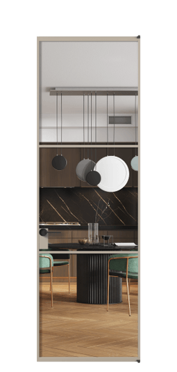 Межкомнатная дверь АЛПЛ040.03 Crystalvision АБСК. Цвет Алюминий бисквитный. Материал Алюминий в эмали. Коллекция Формато. Фото. Дверь межкомнатная АЛПЛ040.03 Crystalvision АБСК. Цвет Алюминий бисквитный. Материал Алюминий в эмали. Коллекция Формато. Картинка.