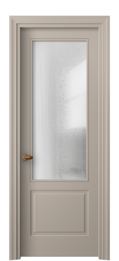 Дверь межкомнатная 8552 МБСК ЛЕД. Цвет Матовый бисквитный. Материал Гладкая эмаль. Коллекция Esse. Картинка.