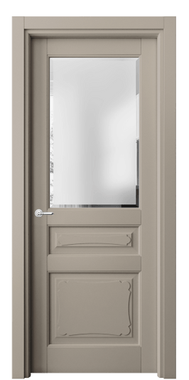 Дверь межкомнатная 6324 МБСК САТ-Ф. Цвет Матовый бисквитный. Материал Гладкая эмаль. Коллекция Тоскана Элегантэ. Картинка.
