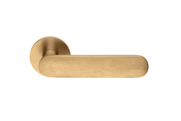 Ручки для дверей Ручка дверная Шорт. Цвет Матовое золото PVD. Коллекция Шорт. Картинка.