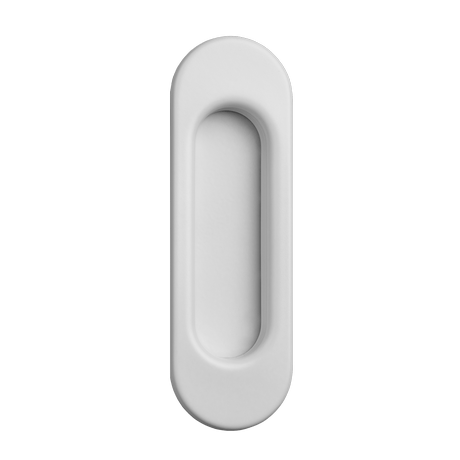 Ручки для дверей Ручка-лодочка для раздвижной двери без завертки Ноксия. Цвет Белый. Коллекция Ручка-лодочка для раздвижной двери без завертки Ноксия. Картинка.
