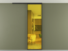 Перегородка Formato вдоль стены на потолок 1 створка